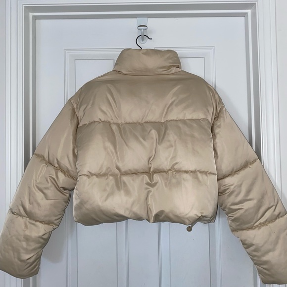 Satin effect puffer jacket - Picture 3 of 9